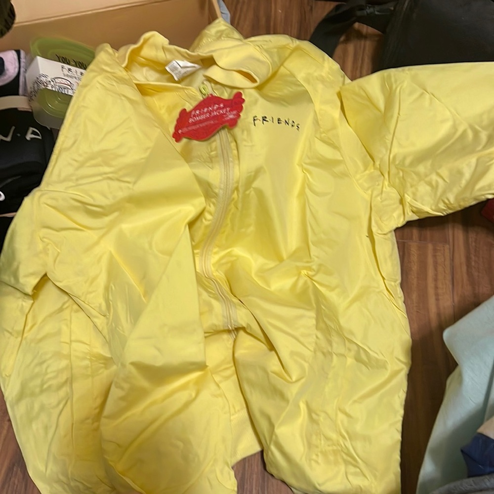Yellow friends bomber jacket
